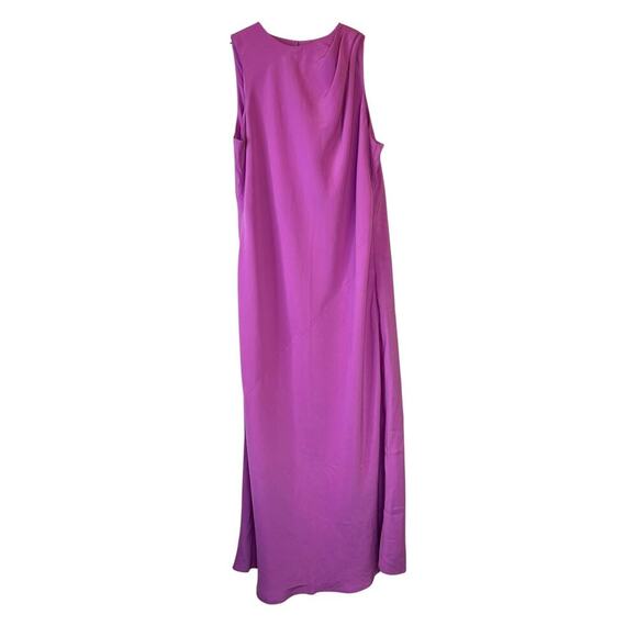 Abercrombie & Fitch High-Neck Column Midi Dress in Orchid Size Large - Picture 6 of 16
